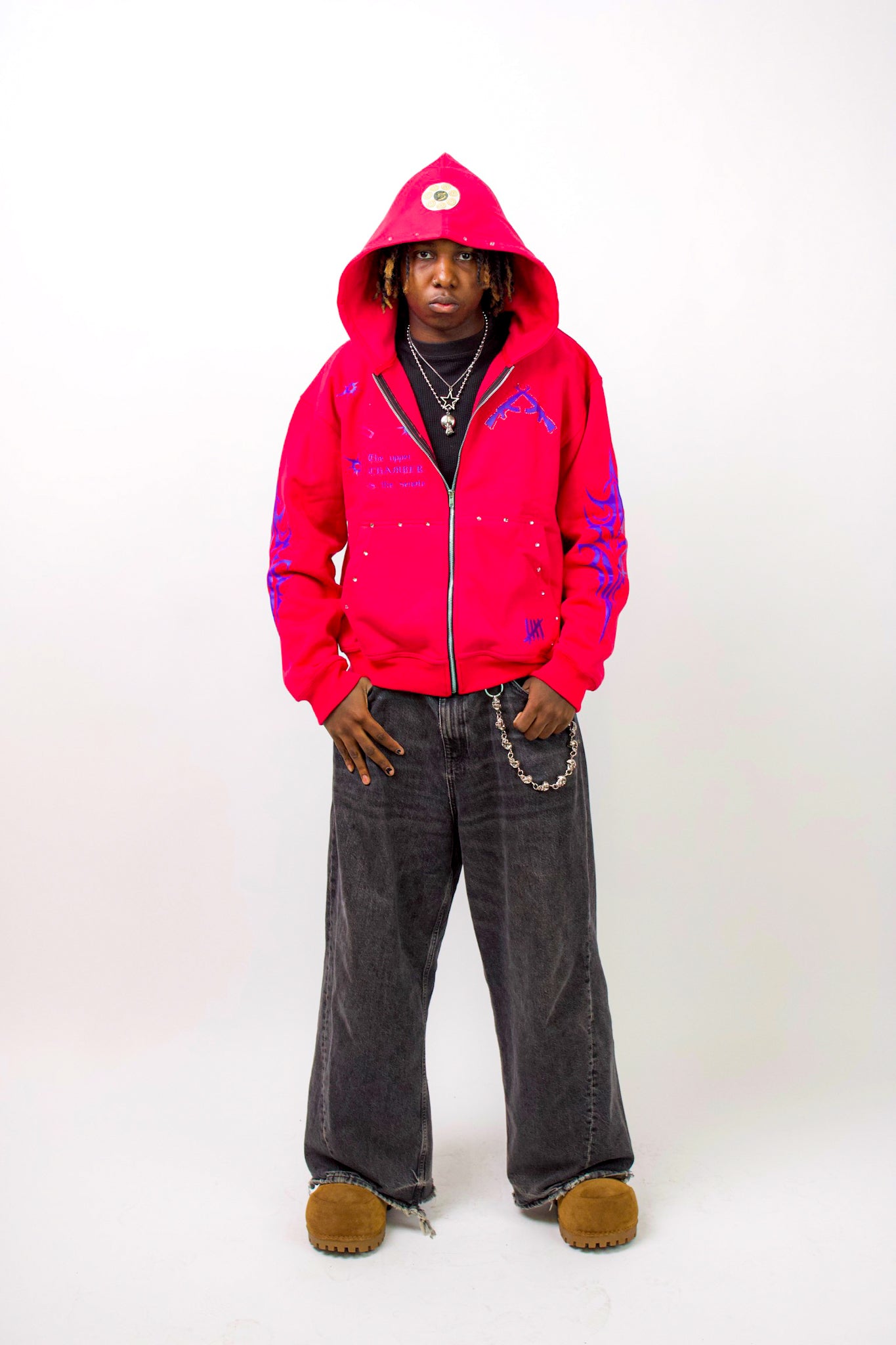Pink Tribal Hoodie