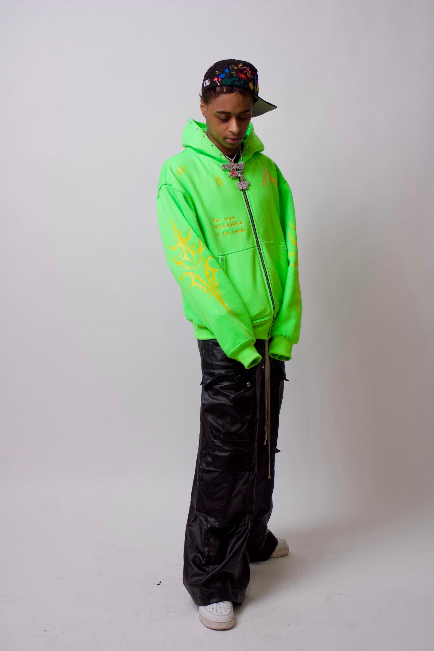 Slime Green Tribal Hoodie LIMITED EDITION