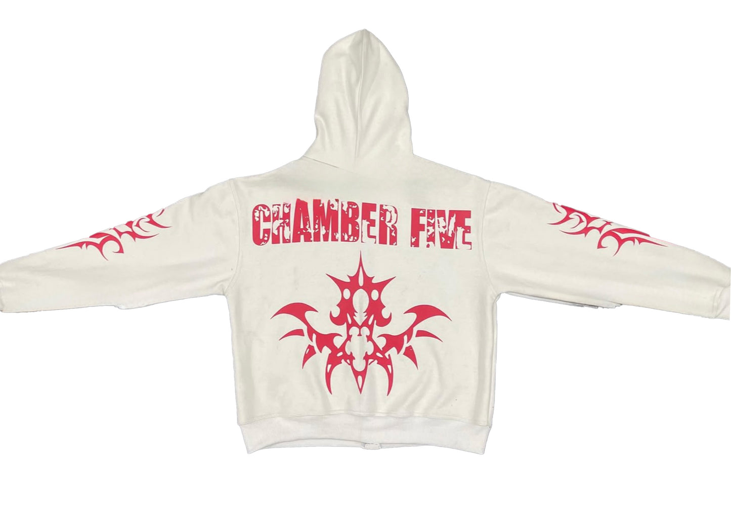 White Tribal Hoodie