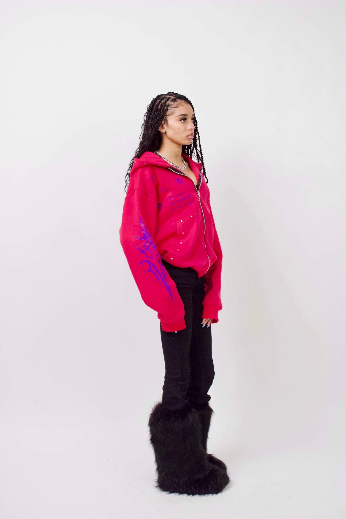 Pink Tribal Hoodie