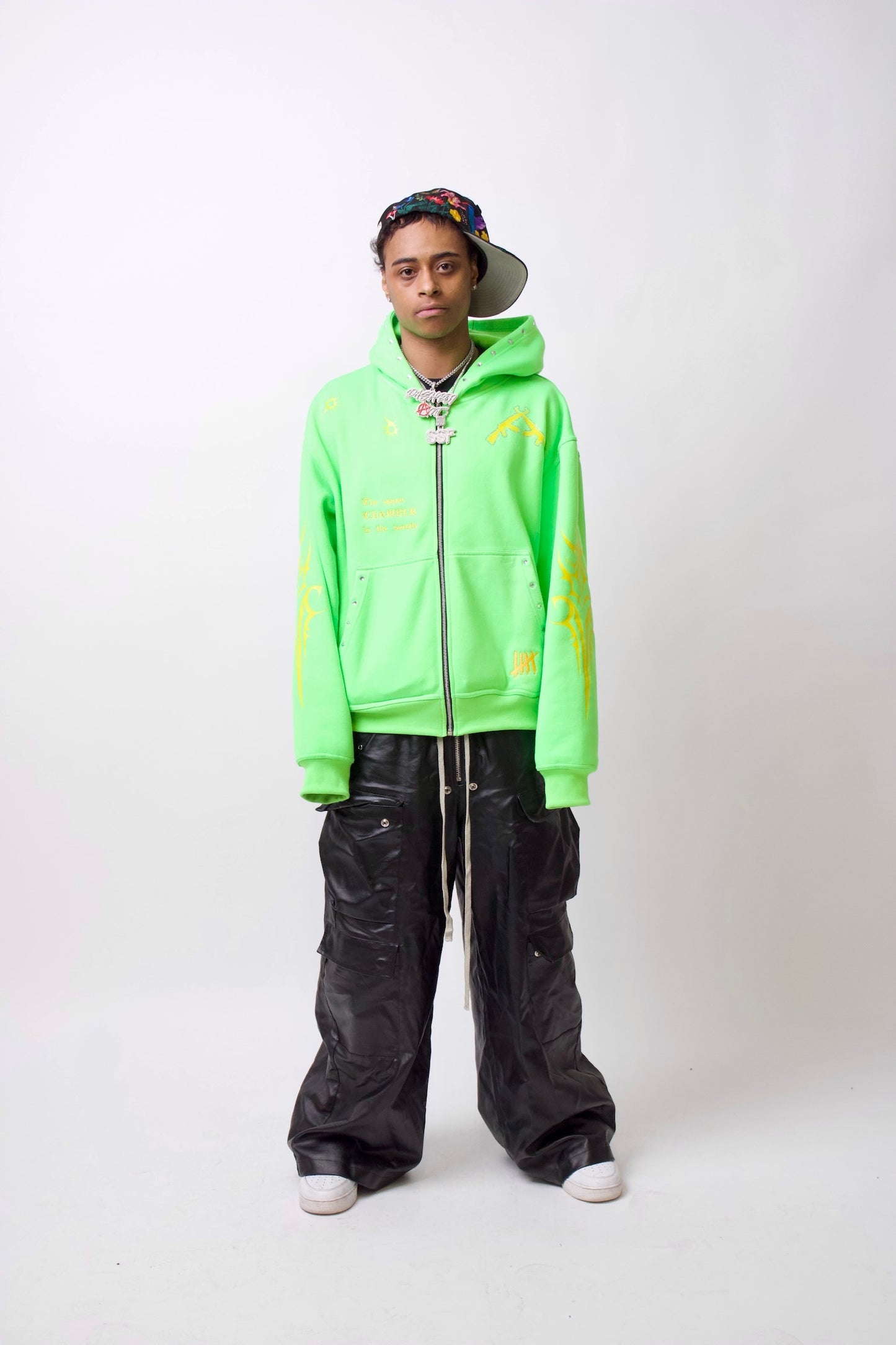 Slime Green Tribal Hoodie LIMITED EDITION