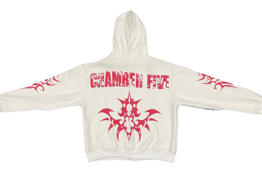 White Tribal Hoodie