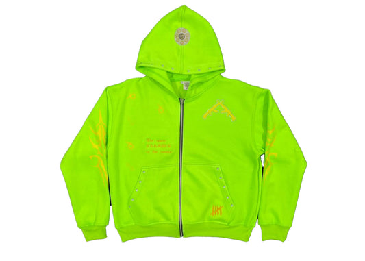 Slime Green Tribal Hoodie LIMITED EDITION